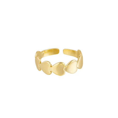 Ring Hartjes Goud Ring Hartjes Goud
