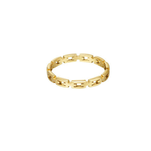 Ring Met Schakels Goud Ring Met Schakels Goud