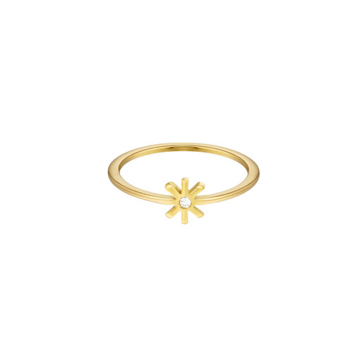 Ring Subtiele Bloem Goud Ring Subtiele Bloem Goud