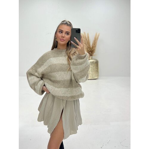 Striped Liva Jumper Sand Striped Liva Jumper Sand