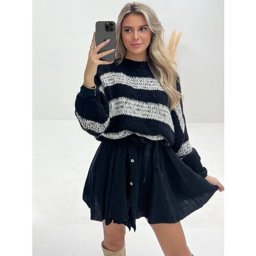 Striped Liva Jumper Black Striped Liva Jumper Black