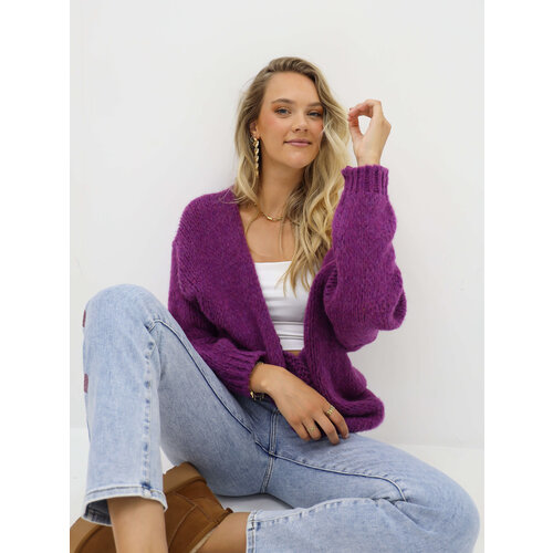 Knitted Cardigan Orchid Knitted Cardigan Orchid