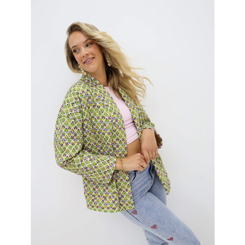 Print Jacket Green Print Jacket Green
