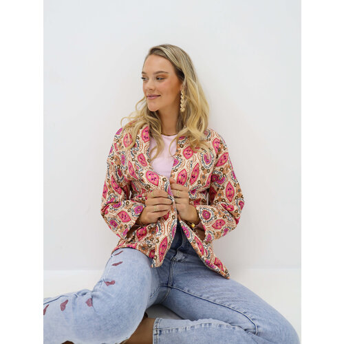 Print Jacket Pink Print Jacket Pink