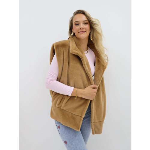 Fake Fur Gilet Beige Fake Fur Gilet Beige