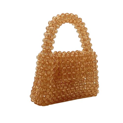 Beaded Bag Gold Beaded Bag Gold
