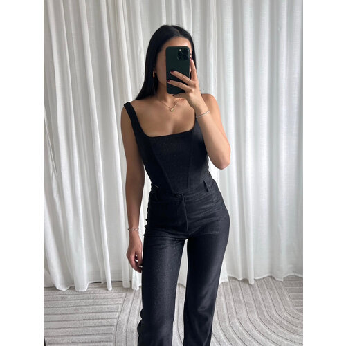 Shimmer Corset Top Black Shimmer Corset Top Black