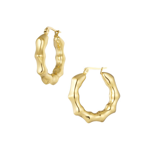 Earrings Round Twists Gold Earrings Round Twists Gold