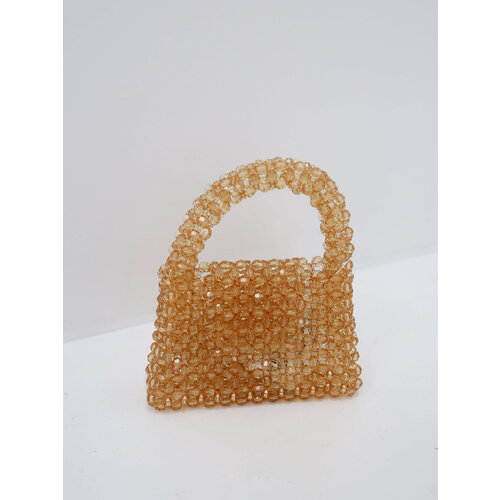Beaded Bag Gold Beaded Bag Gold