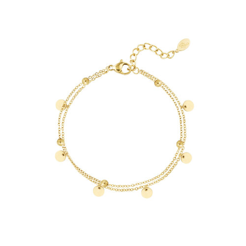 Double Bracelet Decoration Gold Double Bracelet Decoration Gold
