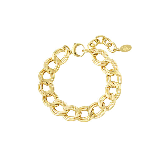 Coarse Link Bracelet Gold Coarse Link Bracelet Gold