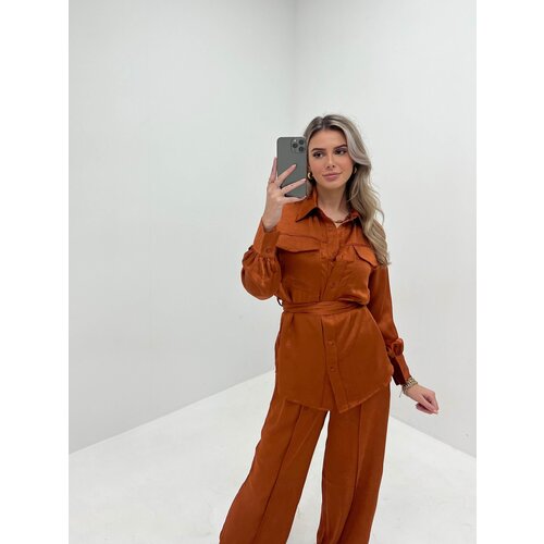 Satijnen Blouse Rust Satijnen Blouse Rust