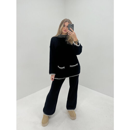 Gebreide Broek Zwart Gebreide Broek Zwart