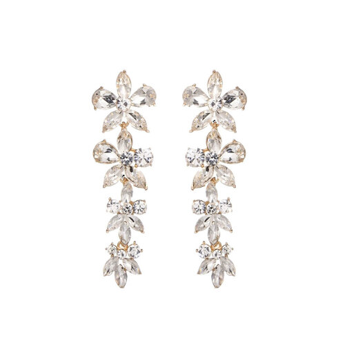Statement Bloemen Oorbellen Goud Statement Bloemen Oorbellen Goud