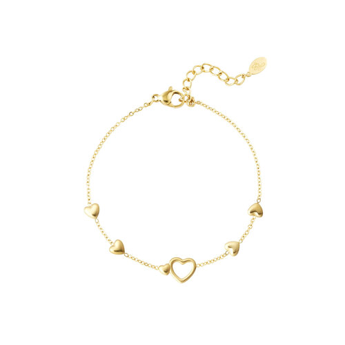 Bracelet All You Need Is Love Gold Bracelet All You Need Is Love Gold