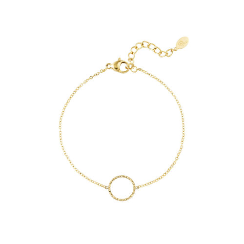 Bracelet Glittering Round Gold Bracelet Glittering Round Gold