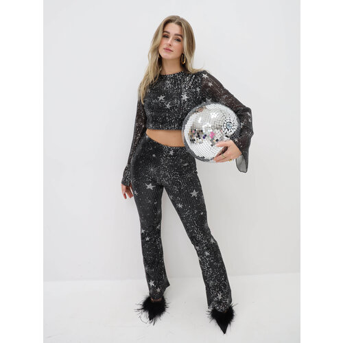 Star Flared Broek Zwart Star Flared Broek Zwart