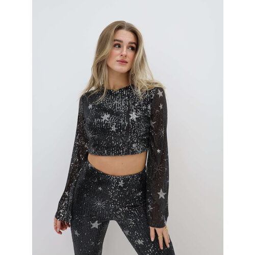 Star Sequin Top Black Star Sequin Top Black