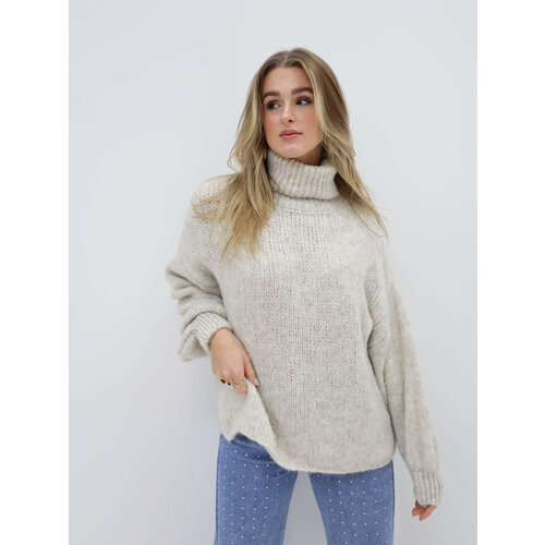 Trui met Col Beige Trui met Col Beige