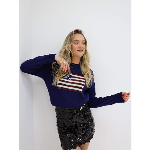 USA Trui Donker Blauw/Rood USA Trui Donker Blauw/Rood