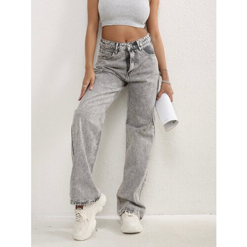 Wide Leg Jeans Licht Grijs Wide Leg Jeans Licht Grijs