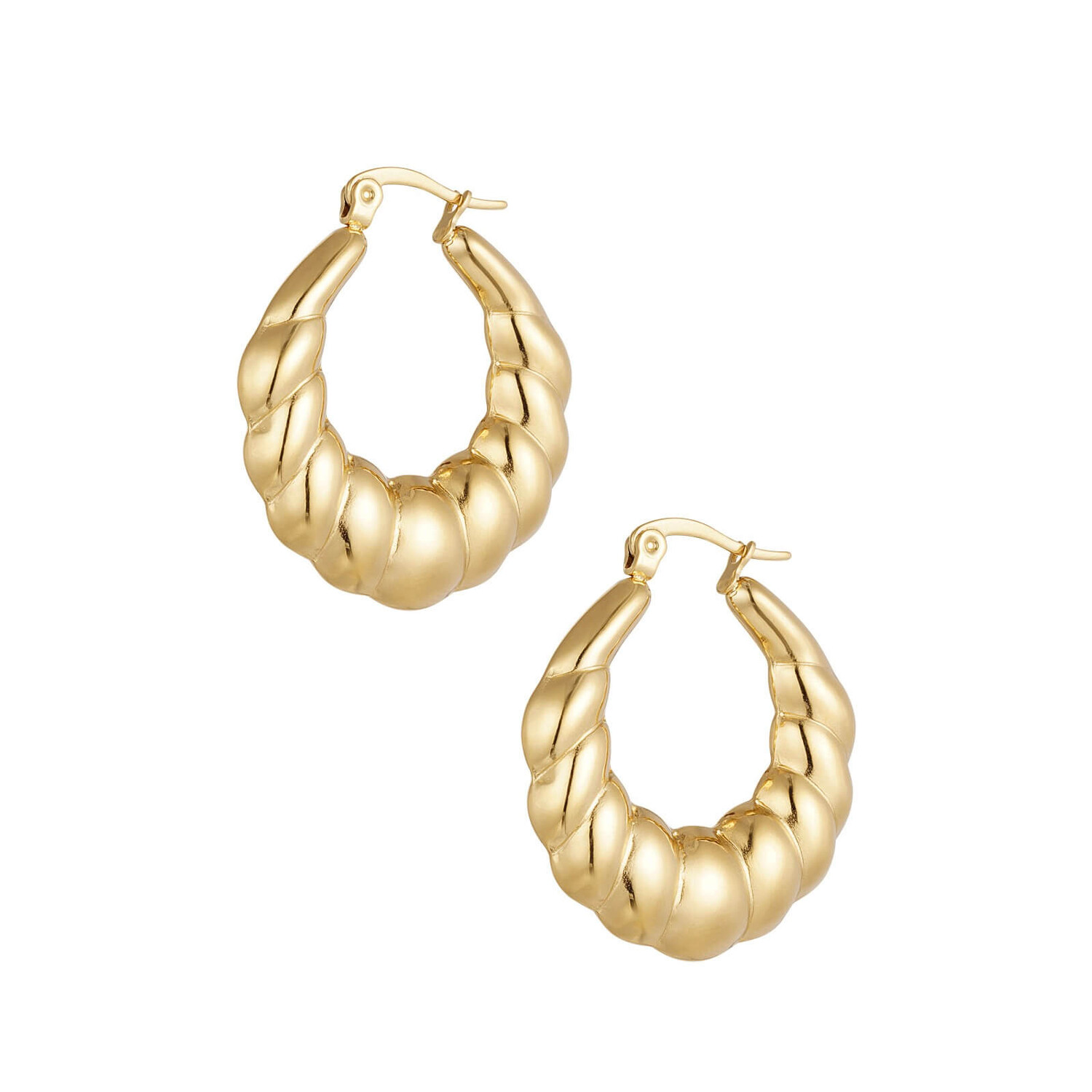 Earrings Aesthetic Baguette Gold LADYLIKE FASHION