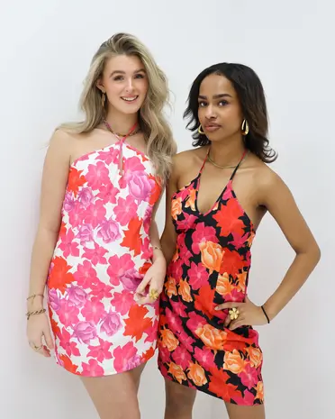 Gebloemde Zomer Jurk Roze LADYLIKE FASHION