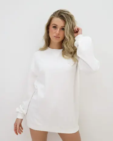 Mochy Oversized Trui Wit LADYLIKE FASHION