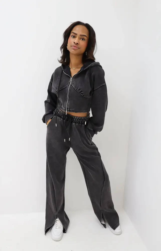 Split leg joggers sale