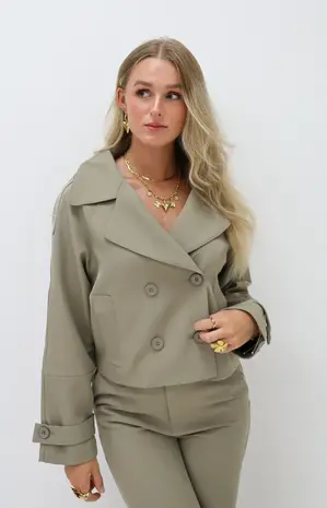 Trench Coat Army Green LADYLIKE FASHION