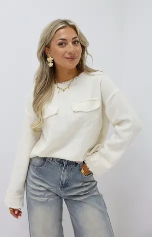 Beige top lange mouw hotsell