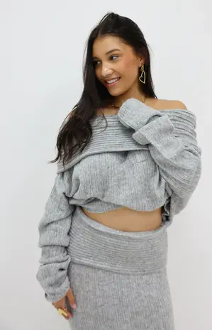 Grey skirt jumper hotsell