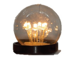 E27 0,7w Bol Lamp, 30/37 Lumen, Transparante Kap, foto 3 van 6