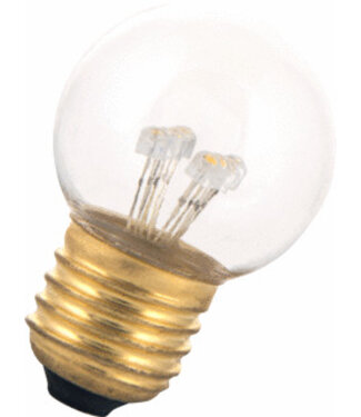 E27 0,7w Bol Lamp, 30/37 Lumen, Transparante Kap