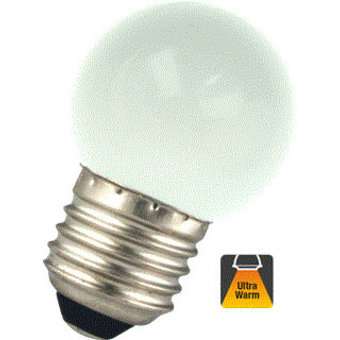 E27 1w Bol Lamp, 30 Lumen, Matte Kap