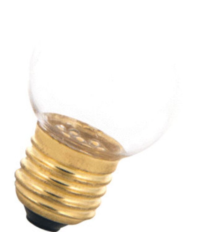 E27 1w Bol Lamp, 30/50 Lumen, Transparante Kap