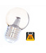 E27 1,5w Bol Lamp, 90 Lumen, Transparante Kap met lens