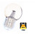 E27 1,5w Bol Lamp, 90 Lumen, Transparante Kap met lens