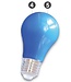 E27 LED Bollamp Blauw