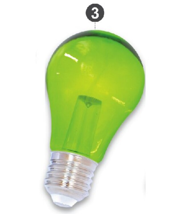 E27 LED Bollamp Groen