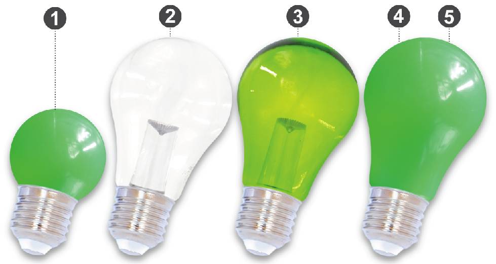 E27 LED Bollamp Groen, foto 2 van 6