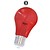 E27 LED Bollamp Rood