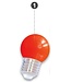 E27 LED Bollamp Rood