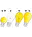E27 LED Bollamp Geel