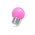 E27 LED Bollamp Roze