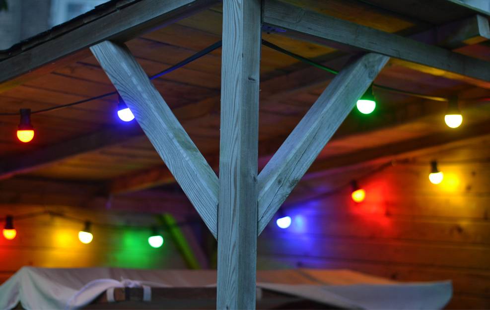 E27 LED Bollamp Roze, foto 3 van 3