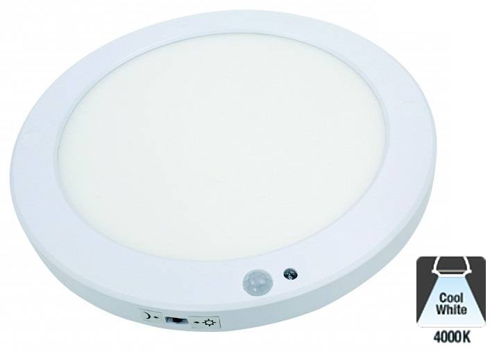 Led Inbouw/Opbouw Downlighter 10w/15w/18w, Ø220mm, 950-1450 Lumen, IP20, Met bewegingssensor, 2 Jaar Garantie, foto 5 van 6