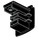 Global Nordic - 3 Fase Rail 4 wire Eindstuk Zwart