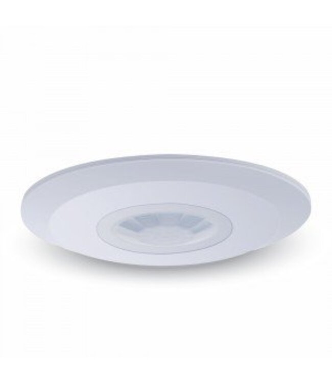 Opbouw Bewegingsmelder Plat, 360 graden, Max. 2000w, Diameter Ø115mm, IP20, 2 Jaar Garantie