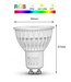 MiBoxer GU10 LED Spot 4w RGB + CCT, 2.4Ghz, 270 Lumen, 2 Jaar Garantie - FUT103